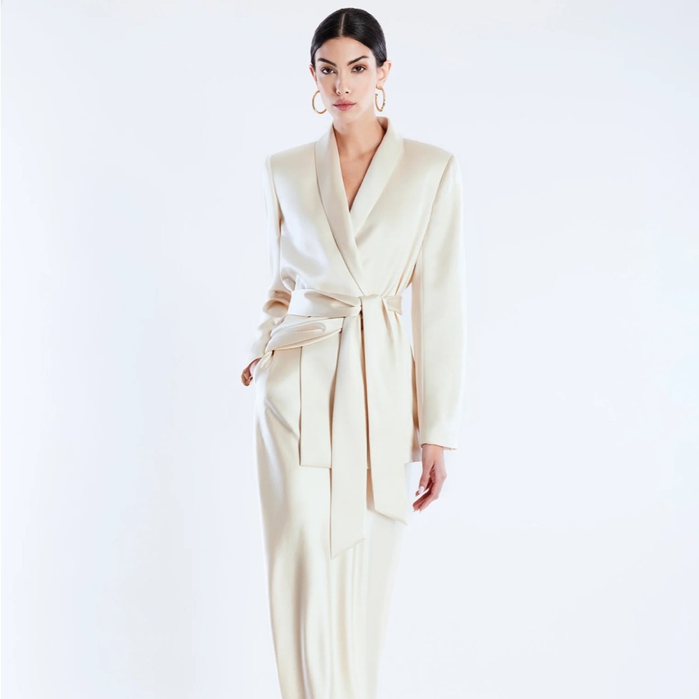 New w/tags BCBGMaxAzria Harrison Satin Blazer
